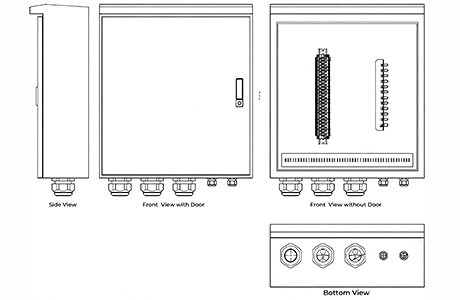 Figure 24 Hybrid cable 2 powers and 2 fibers