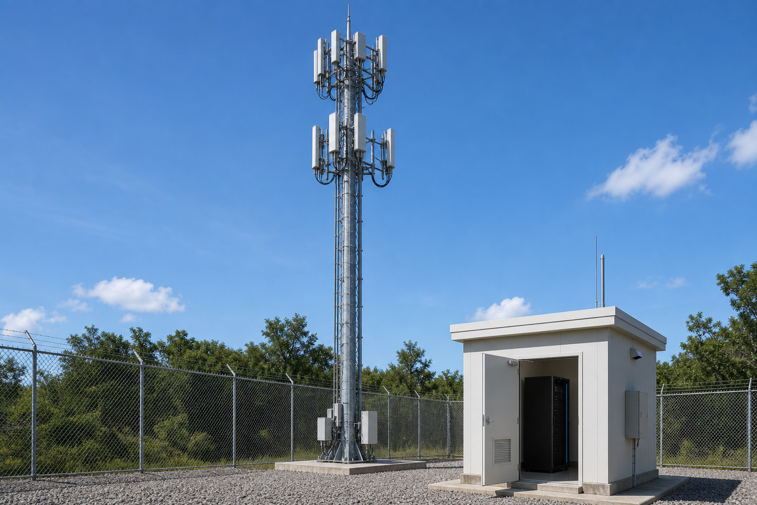 Telecom base station equipment site