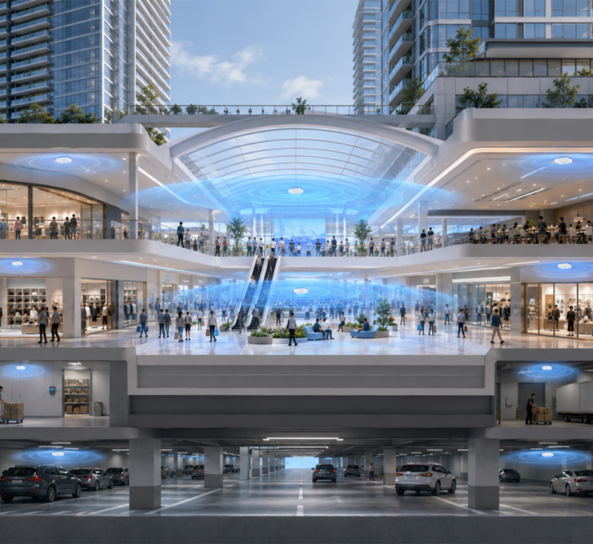 Retail Venue Coverage Render