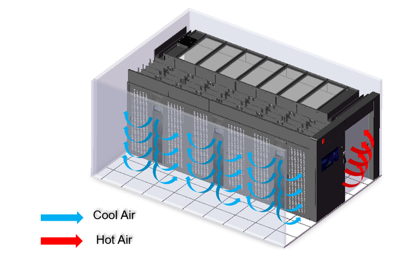 Precision cooling airflow diagram